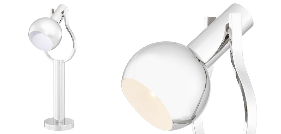 Настольная лампа Eichholtz Table Lamp Jaques Nickel Настольная лампа Eichholtz Table Lamp Jaques Nickel - Loft-Concept в Брянске