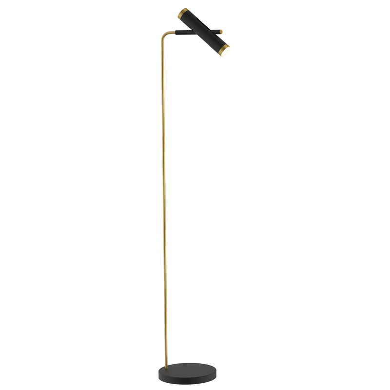 Торшер Rainer Floor Lamp black Черный Золотой Торшер Rainer Floor Lamp black Черный Золотой в Брянске | Loft Concept