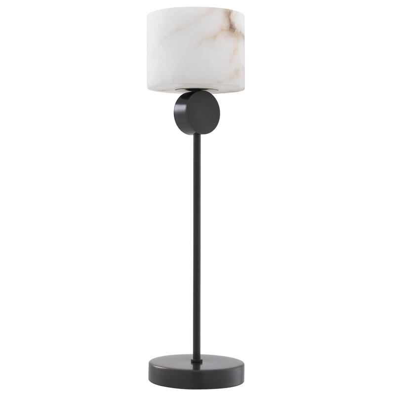 Настольная лампа Eichholtz Table Lamp Etruscan Bronze Темная бронза Белый Настольная лампа Eichholtz Table Lamp Etruscan Bronze Темная бронза Белый в Брянске | Loft Concept