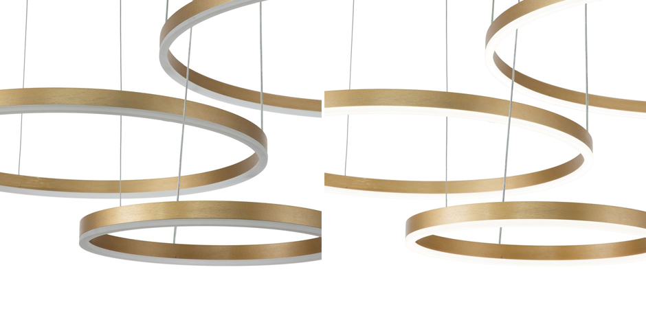 Подвесной светильник Neo Circles Triple Gold Подвесной светильник Neo Circles Triple Gold - Loft-Concept в Брянске