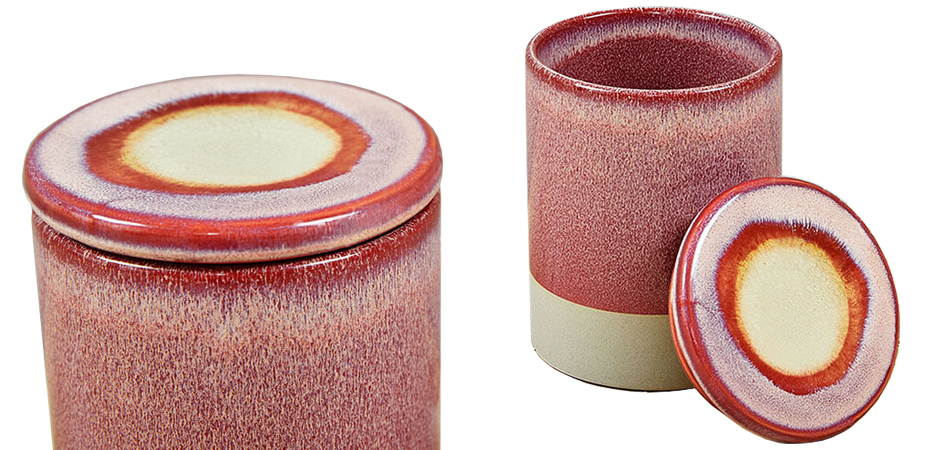 Керамическая круглая розовая шкатулка Амбре 16 см - Loft-Concept в Брянске