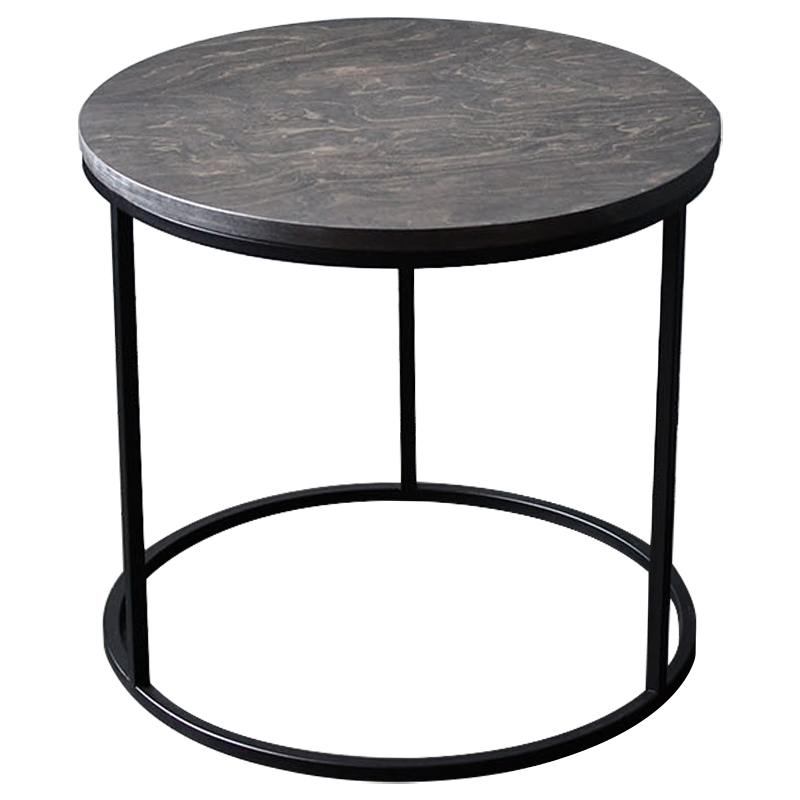 Кофейный стол Reyes Industrial Metal Rust Coffee Table Коричневый Черный Кофейный стол Reyes Industrial Metal Rust Coffee Table Коричневый Черный в Брянске | Loft Concept