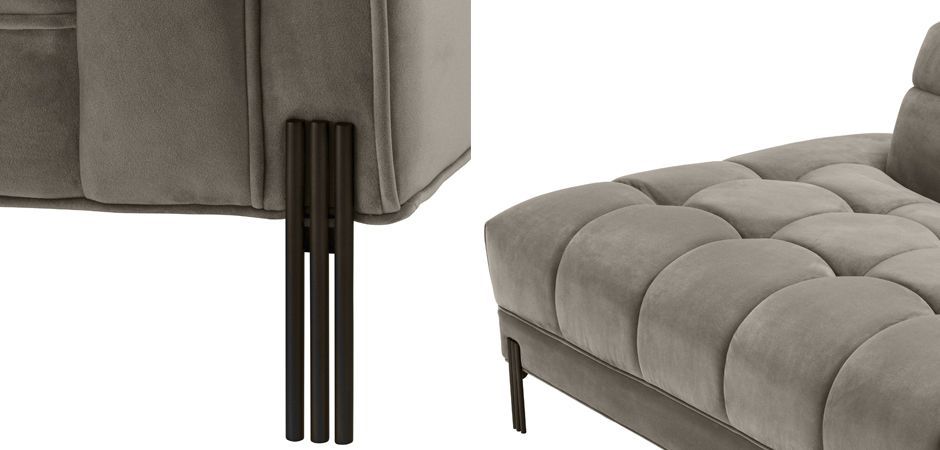 Кушетка Eichholtz Lounge Sofa Sienna Right greige Кушетка Eichholtz Lounge Sofa Sienna Right greige - Loft-Concept в Брянске