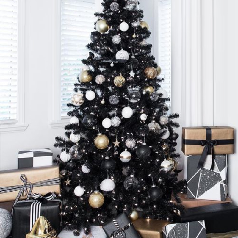 Дизайнерская Ель Christmas Tree Black and Gold Decor Черный Белый Золотой Дизайнерская Ель Christmas Tree Black and Gold Decor Черный Белый Золотой в Брянске | Loft Concept