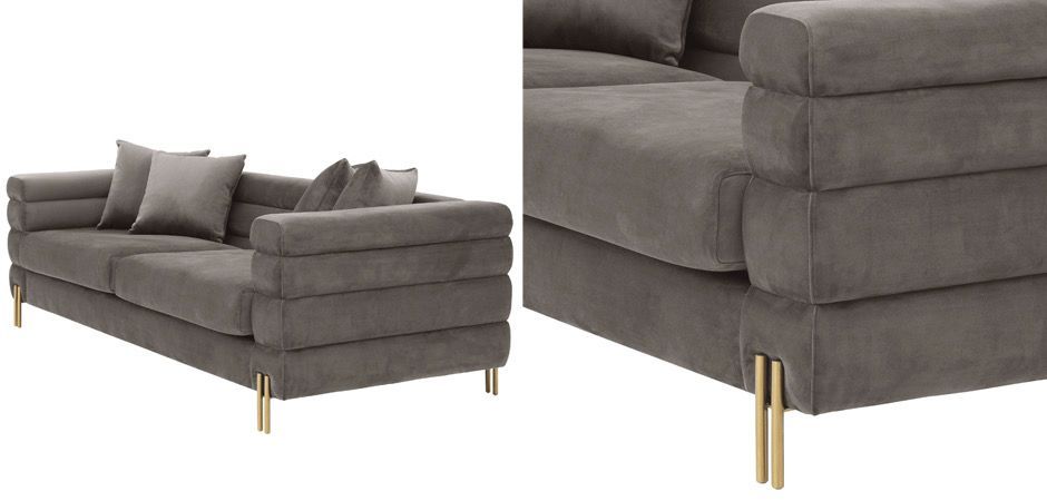Диван Eichholtz Sofa York grey Диван Eichholtz Sofa York grey - Loft-Concept в Брянске