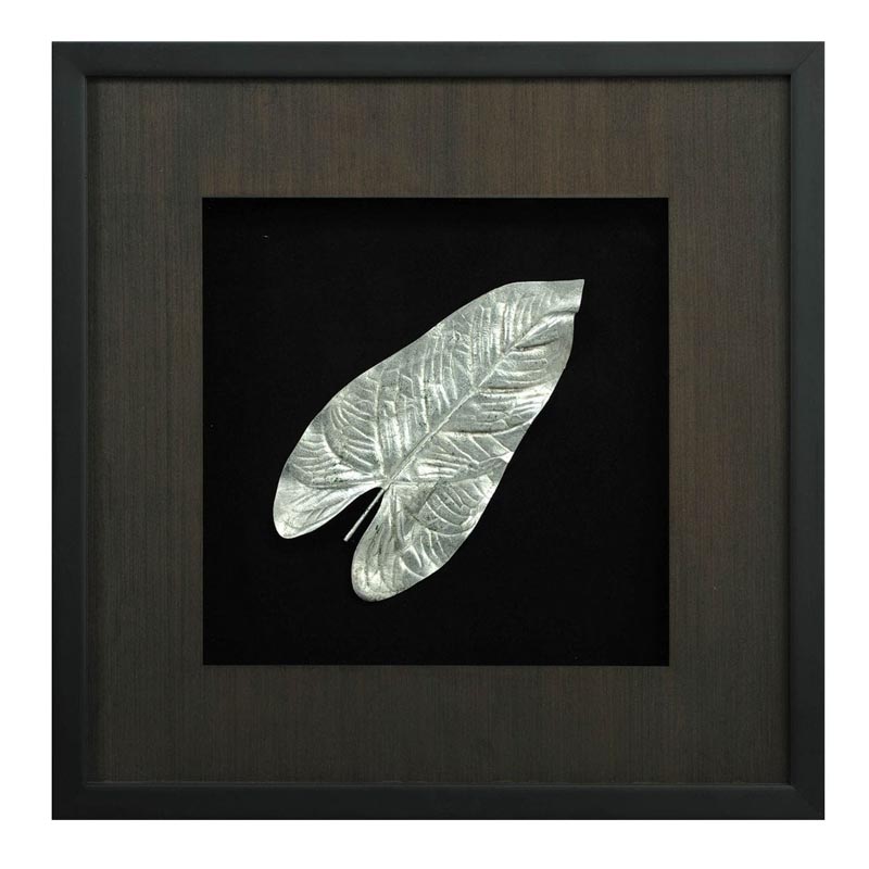 Панно Cassian Philodendron Leaf Черный Серебряный Панно Cassian Philodendron Leaf Черный Серебряный в Брянске | Loft Concept