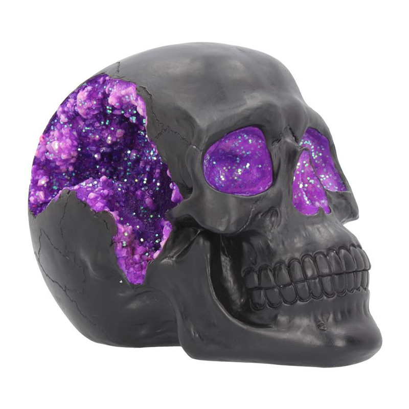 Статуэтка Druza Skull Черный Фиолетовый Статуэтка Druza Skull Черный Фиолетовый в Брянске | Loft Concept