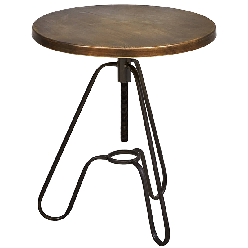 Приставной стол Grechen side table Бронза Черный Приставной стол Grechen side table Бронза Черный в Брянске | Loft Concept