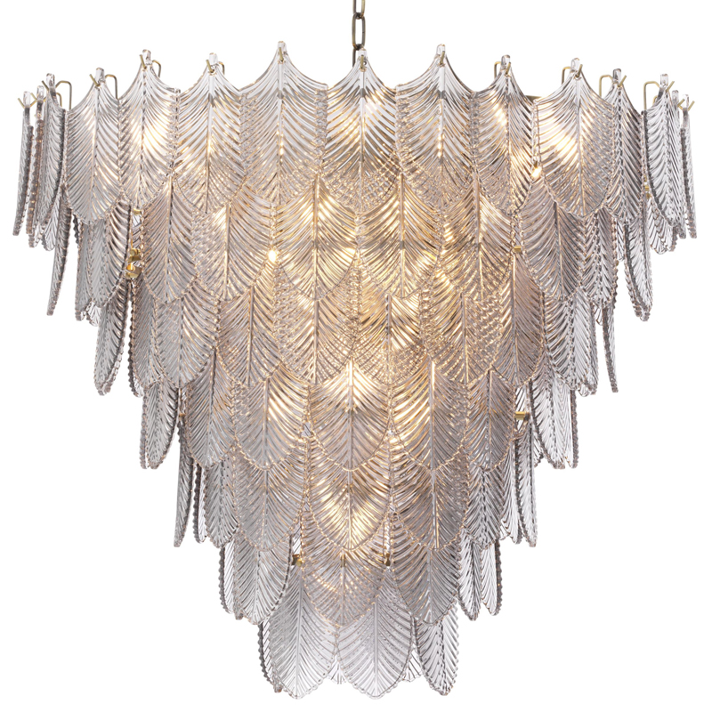 Люстра Eichholtz Chandelier Verbier L Латунь Стекло Смок Люстра Eichholtz Chandelier Verbier L Латунь Стекло Смок в Брянске | Loft Concept