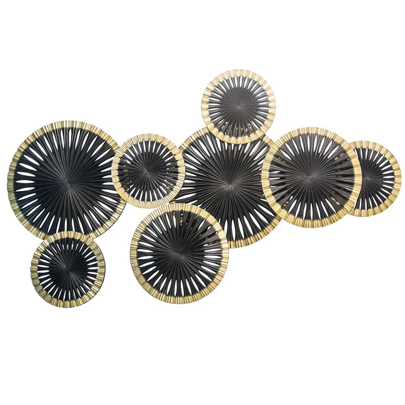Арт-объект Apollo Black and Gold Wall Plaque Disc gap 8 Золотой Черный Арт-объект Apollo Black and Gold Wall Plaque Disc gap 8 Золотой Черный в Брянске | Loft Concept