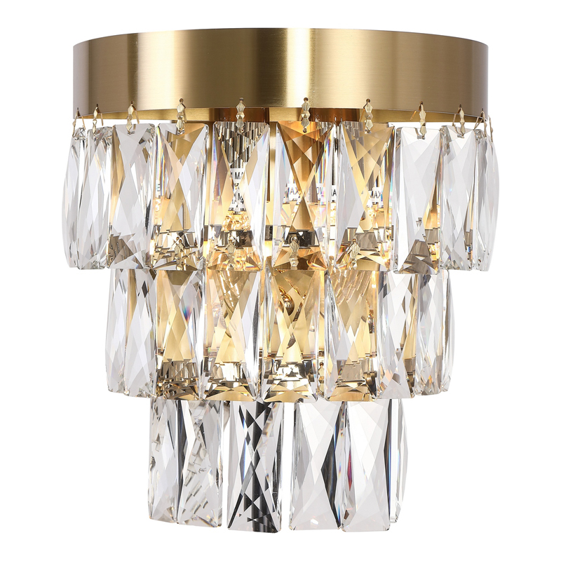 Бра Lunet Sconce Глянцевое золото Прозрачный Бра Lunet Sconce Глянцевое золото Прозрачный в Брянске | Loft Concept