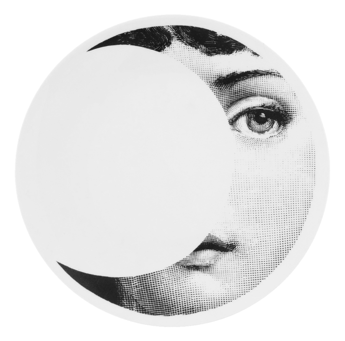 Декоративная тарелка Fornasetti 039 Черный Декоративная тарелка Fornasetti 039 Черный в Брянске | Loft Concept