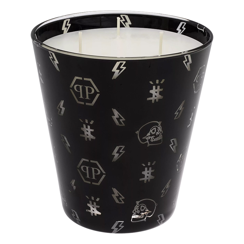 Свеча Philipp Plein Candle Monogram M Черный Белый Свеча Philipp Plein Candle Monogram M Черный Белый в Брянске | Loft Concept