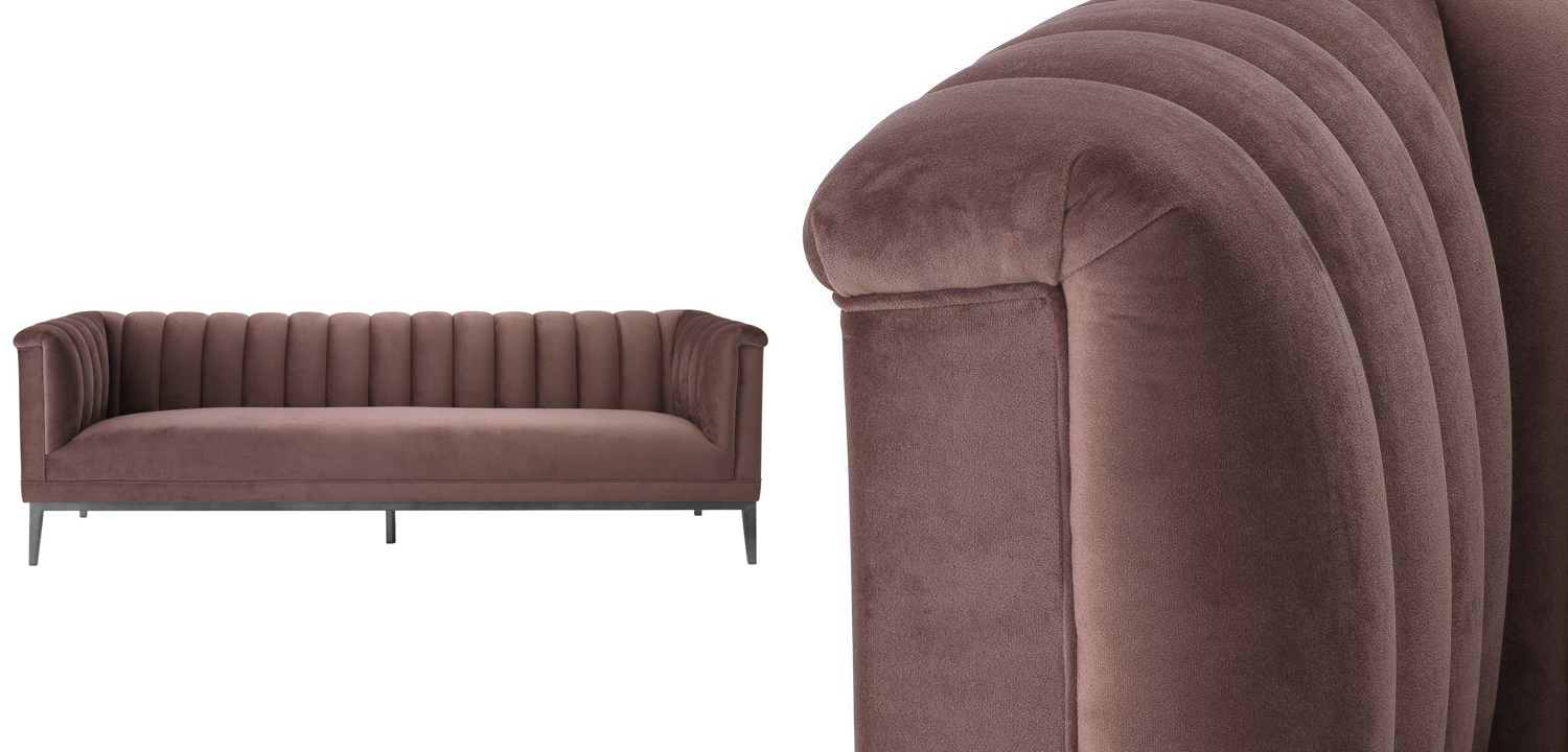 Диван Eichholtz Sofa Raffles rose - фото №1