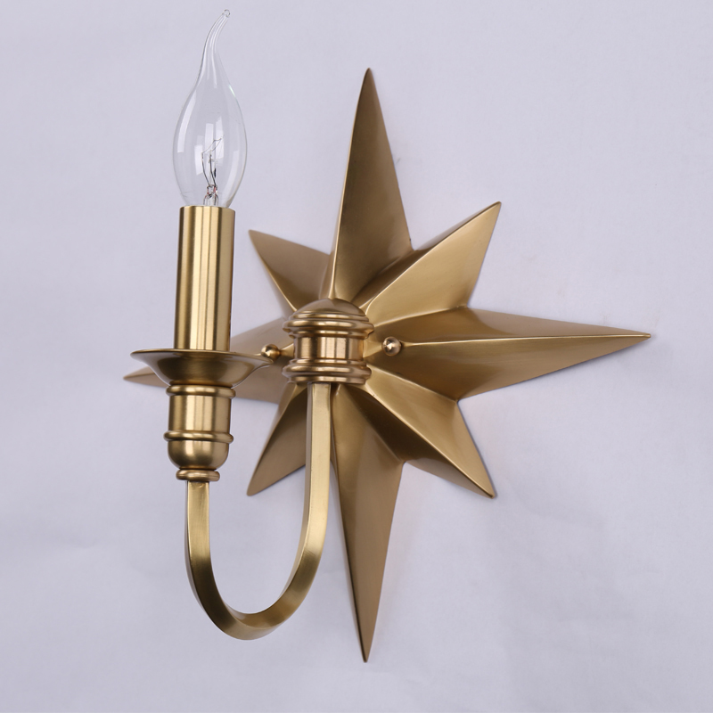 Бра Base Star Wall lamp Single Латунь Бра Base Star Wall lamp Single Латунь в Брянске | Loft Concept