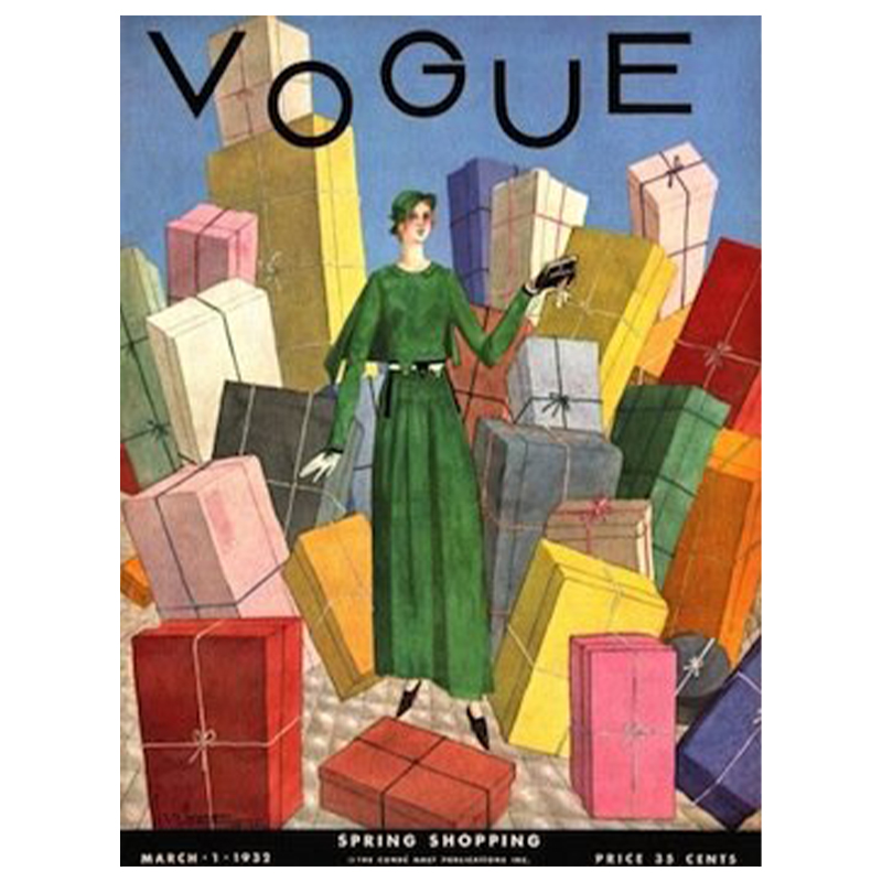 Постер Vogue Cover 1932 March Постер Vogue Cover 1932 March в Брянске | Loft Concept