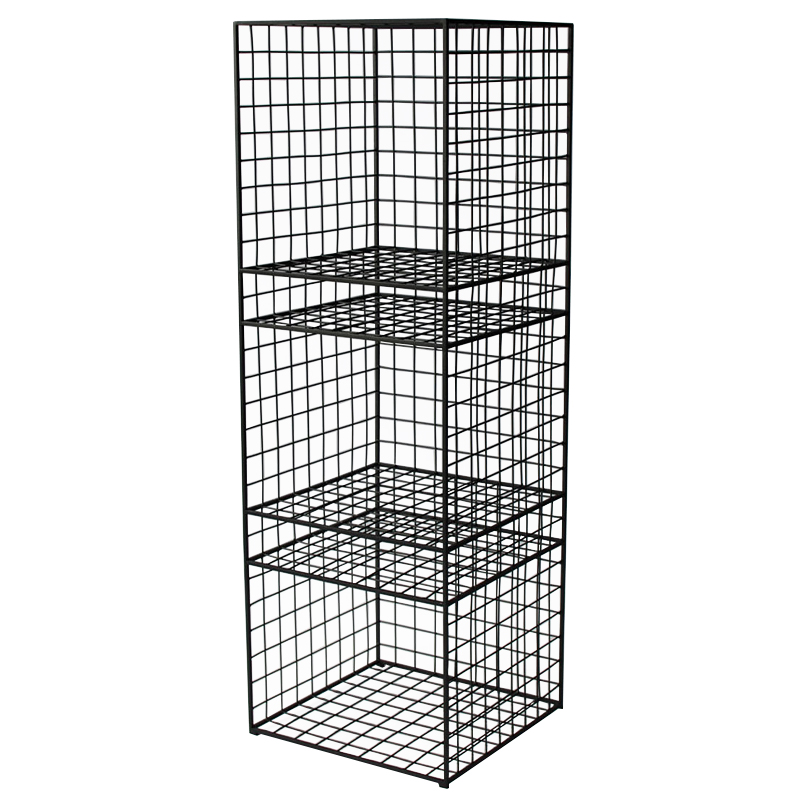 Стеллаж Higgs Industrial Metal Rust Rack Черный Стеллаж Higgs Industrial Metal Rust Rack Черный в Брянске | Loft Concept