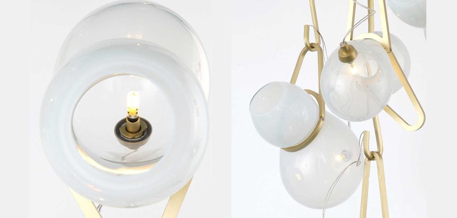 Люстра White glass trap Люстра White glass trap - Loft-Concept в Брянске
