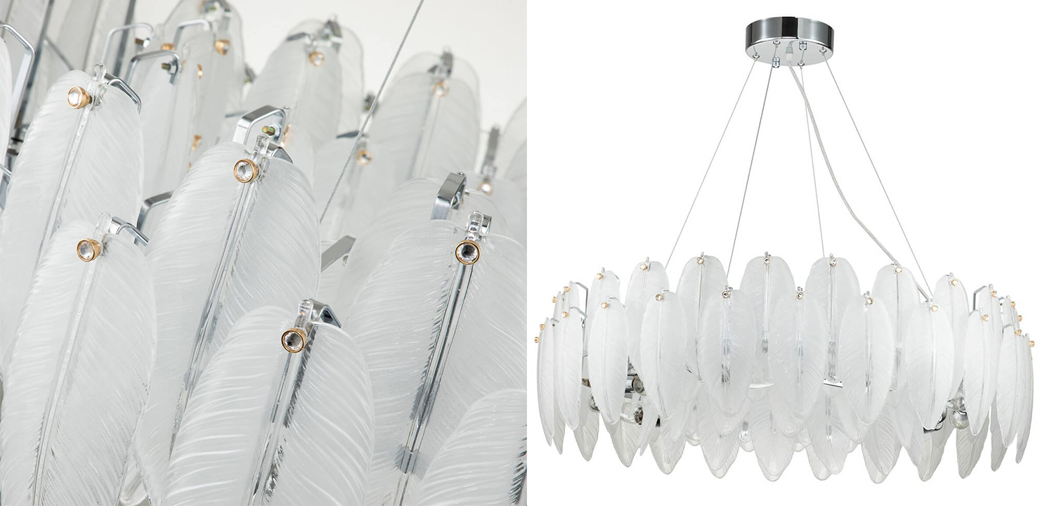Люстра Bud Petals Chandelier Chrome 80 - фото