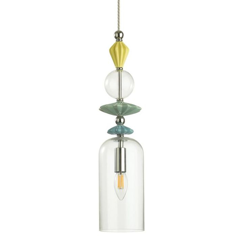 Подвесной светильник Iris Glas hanging lamp candy C chrome Прозрачное Стекло Прозрачный желтый Голубой Хром Прозрачный зеленый Подвесной светильник Iris Glas hanging lamp candy C chrome Прозрачное Стекло Прозрачный желтый Голубой Хром Прозрачный зеленый в Брянске | Loft Concept