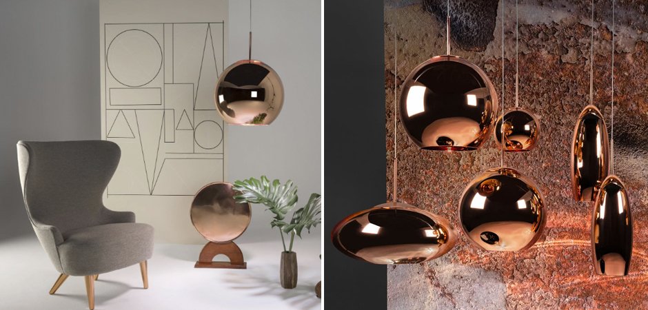 Люстра Tom Dixon Copper Wide Pendant Lamp Люстра Tom Dixon Copper Wide Pendant Lamp - Loft-Concept в Брянске