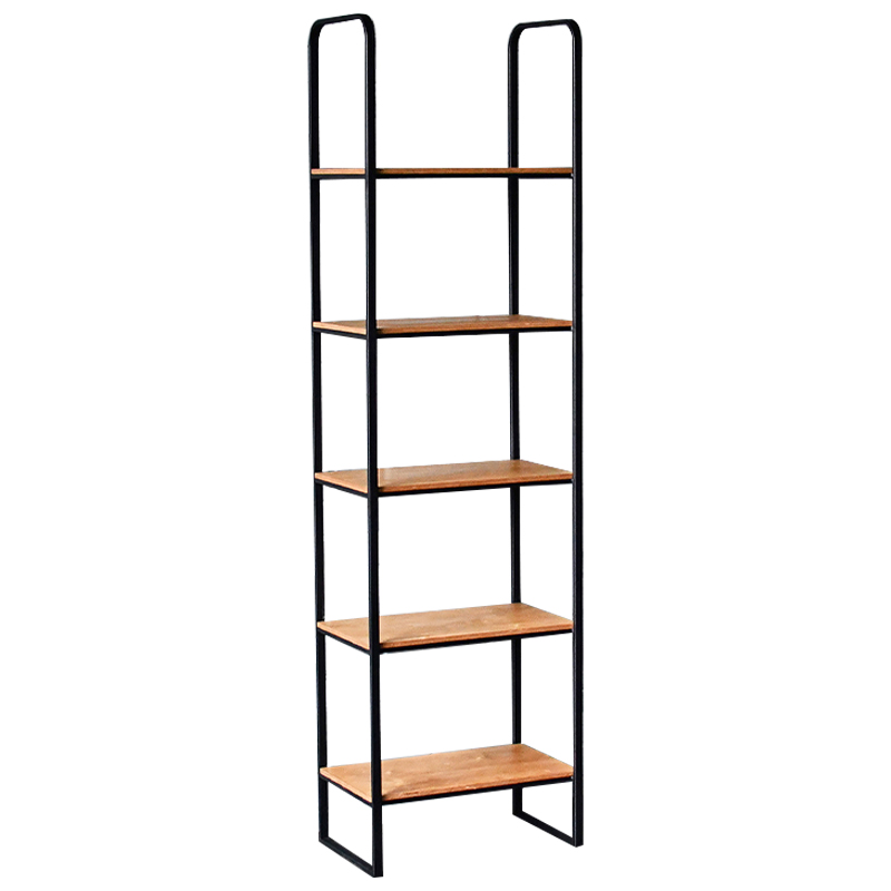 Стеллаж Buster Industrial Metal Rust Rack Древесина Черный Стеллаж Buster Industrial Metal Rust Rack Древесина Черный в Брянске | Loft Concept
