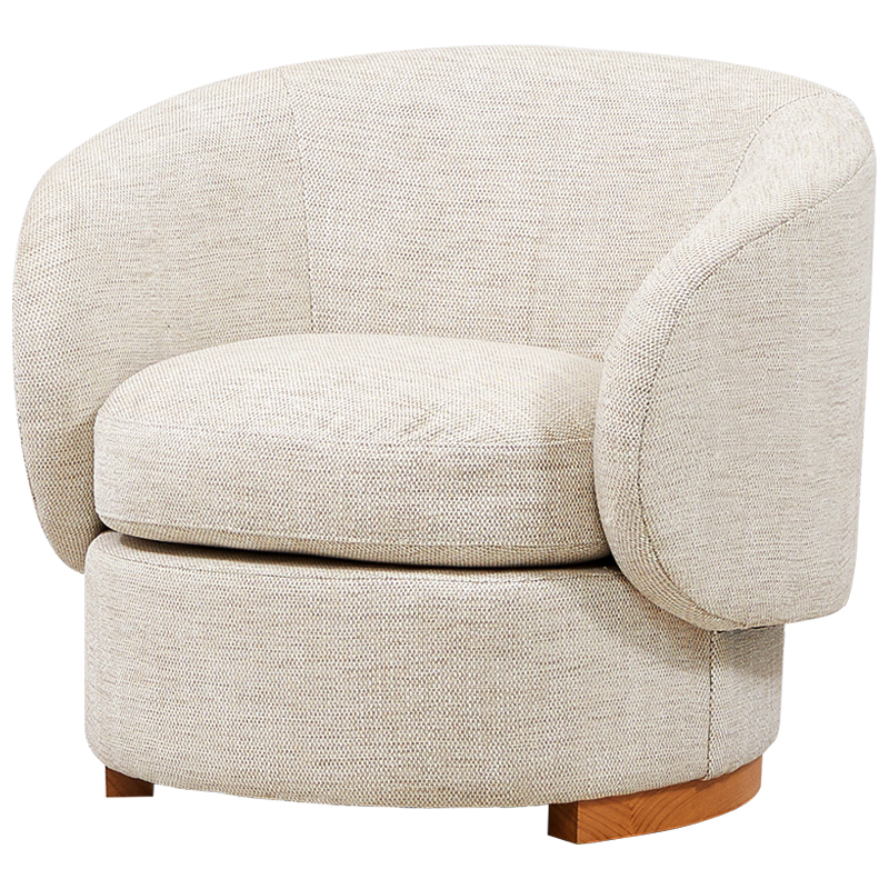 Кресло Toby Beige Armchair Бежевый Древесина Кресло Toby Beige Armchair Бежевый Древесина в Брянске | Loft Concept