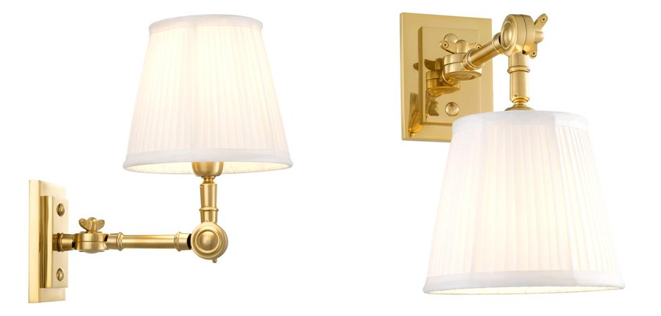 Бра Wall Lamp Wentworth Single Gold+White Бра Wall Lamp Wentworth Single Gold+White - Loft-Concept в Брянске