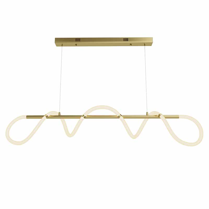 Люстра Luke Lampco Tracer Chandelier Gold Line Белый Золотой в Брянске | Loft Concept 
