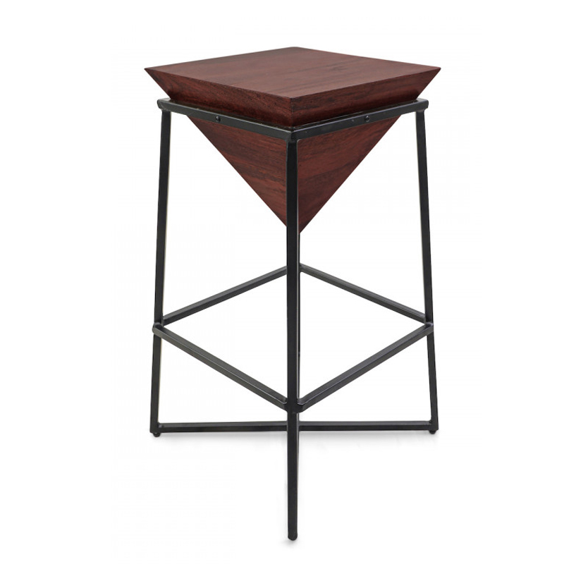 Приставной стол Inverted Pyramid Side Table dark Черный Коричневый Приставной стол Inverted Pyramid Side Table dark Черный Коричневый в Брянске | Loft Concept