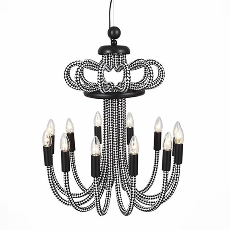 Люстра Belcalis chandelier Черно-белый Люстра Belcalis chandelier Черно-белый в Брянске | Loft Concept