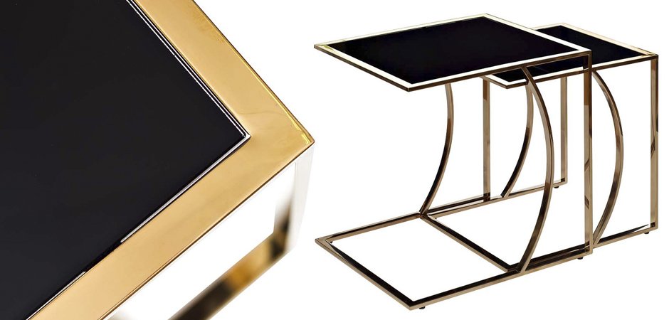 Приставной стол Metal Crescent Side Table Gold Приставной стол Metal Crescent Side Table Gold - Loft-Concept в Брянске