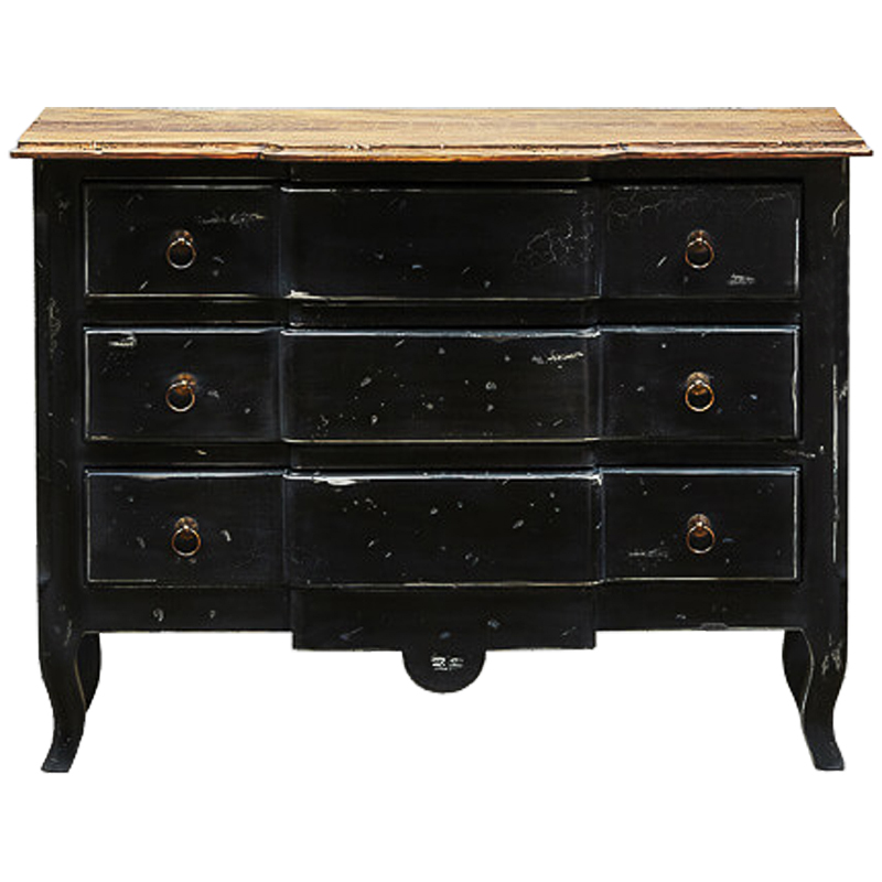 Комод в винтажном стиле Renee Black Vintage Commode Черный Коричневый Винтажный черный Комод в винтажном стиле Renee Black Vintage Commode Черный Коричневый Винтажный черный в Брянске | Loft Concept