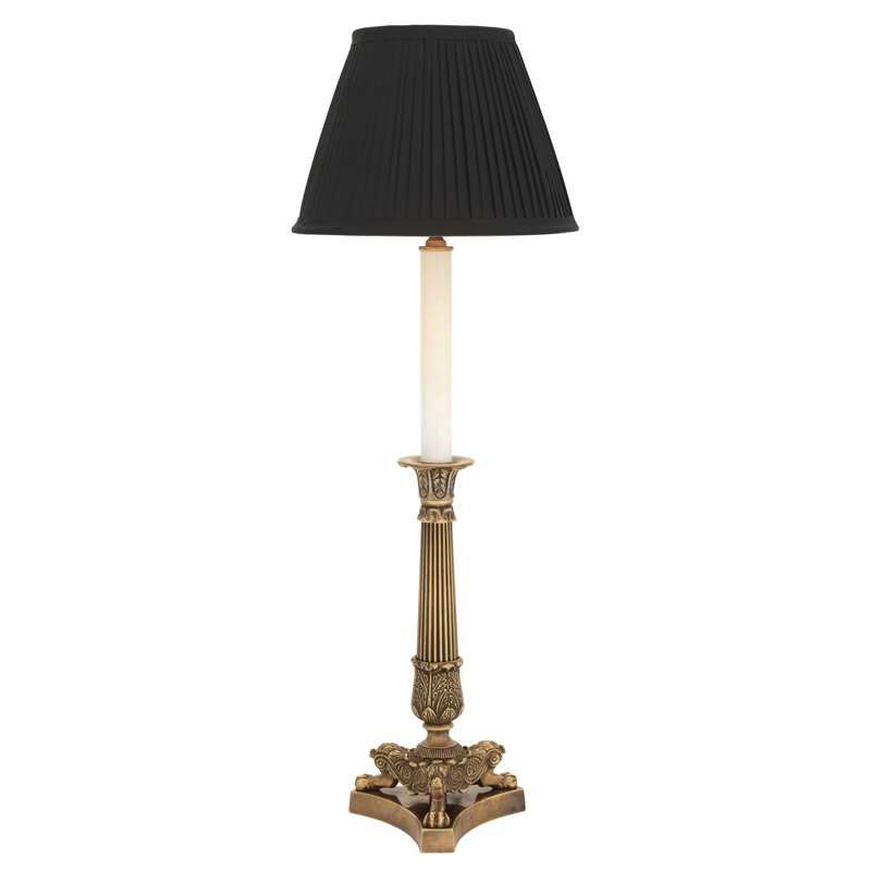 Настольная лампа Eichholtz Table Lamp Perignon Brass Винтажная латунь Черный Настольная лампа Eichholtz Table Lamp Perignon Brass Винтажная латунь Черный в Брянске | Loft Concept