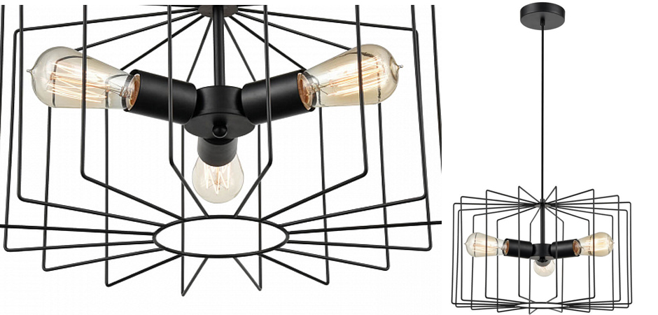 Люстра Cage Wire Color black Люстра Cage Wire Color black - Loft-Concept в Брянске