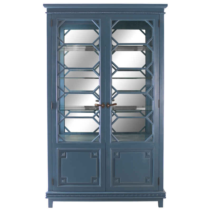 Буфет Ainsley Cabinet Серо-голубой Винтажная латунь Буфет Ainsley Cabinet Серо-голубой Винтажная латунь в Брянске | Loft Concept