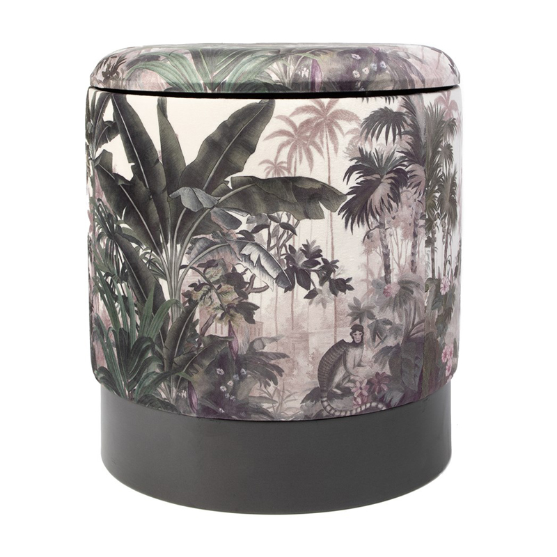 Пуф PUF Jungle Print rainforest Мульти Черный в Брянске | Loft Concept 