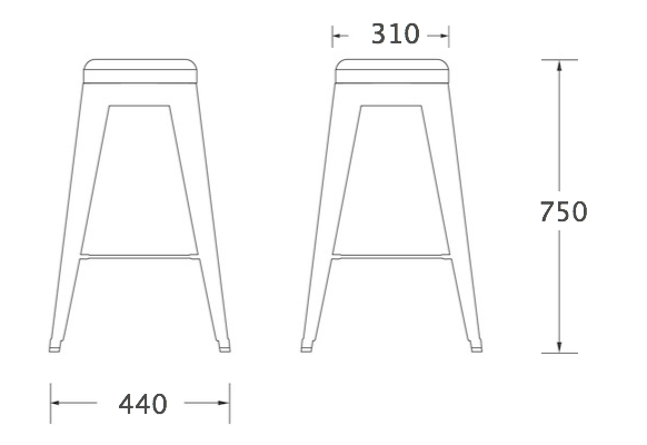 Барный стул Tolix Board Seat barstool Барный стул Tolix Board Seat barstool в Брянске