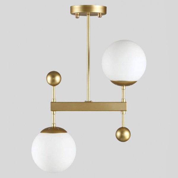 Потолочный светильник Libra Pendant Золотой Белый в Брянске | Loft Concept 