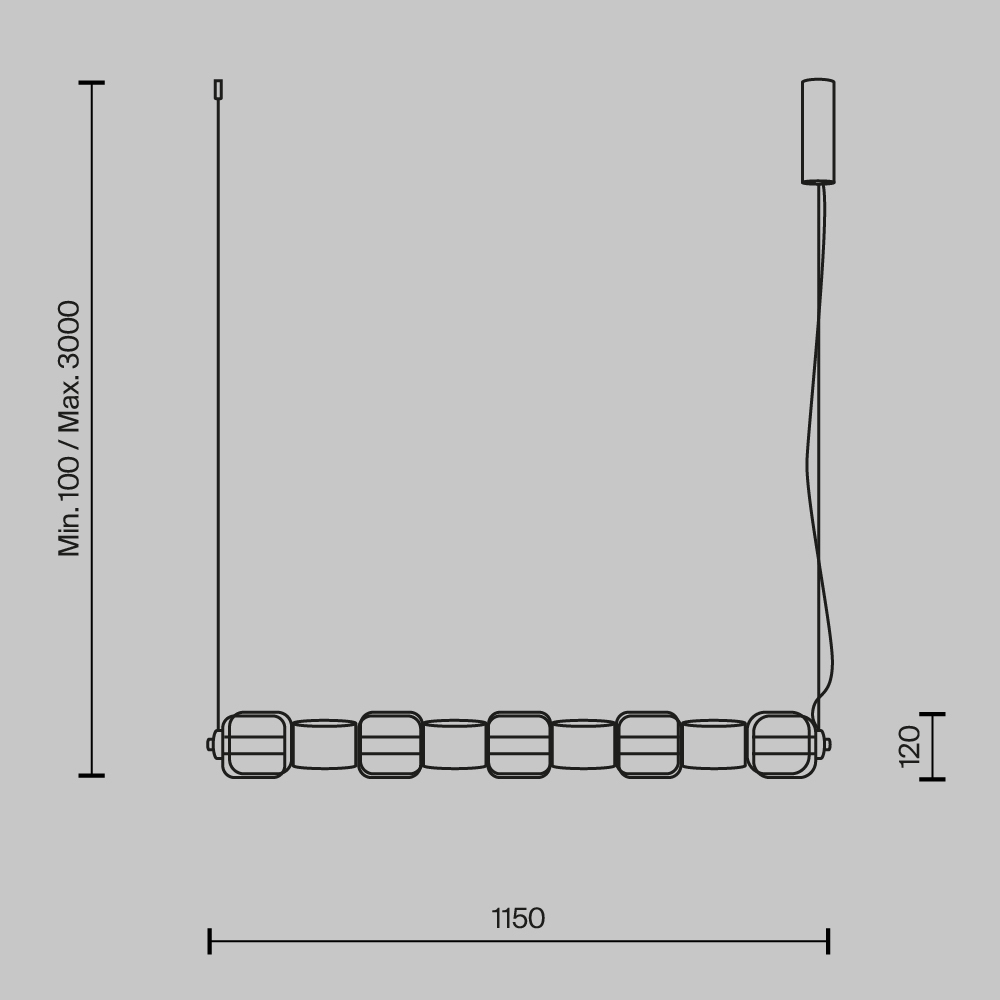 Подвесной светильник Ritmo 3000К 22Вт в Брянске