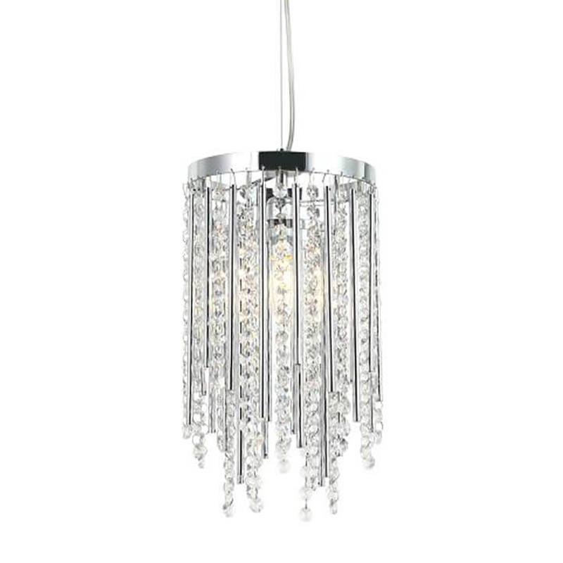 Подвесной светильник Crystal Wind Chimes Chrome Hanging Lamp Хром Прозрачный Подвесной светильник Crystal Wind Chimes Chrome Hanging Lamp Хром Прозрачный в Брянске | Loft Concept