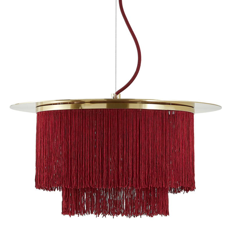 Люстра Houtique Chandelier Burgundy Бургундский красный Латунь Люстра Houtique Chandelier Burgundy Бургундский красный Латунь в Брянске | Loft Concept