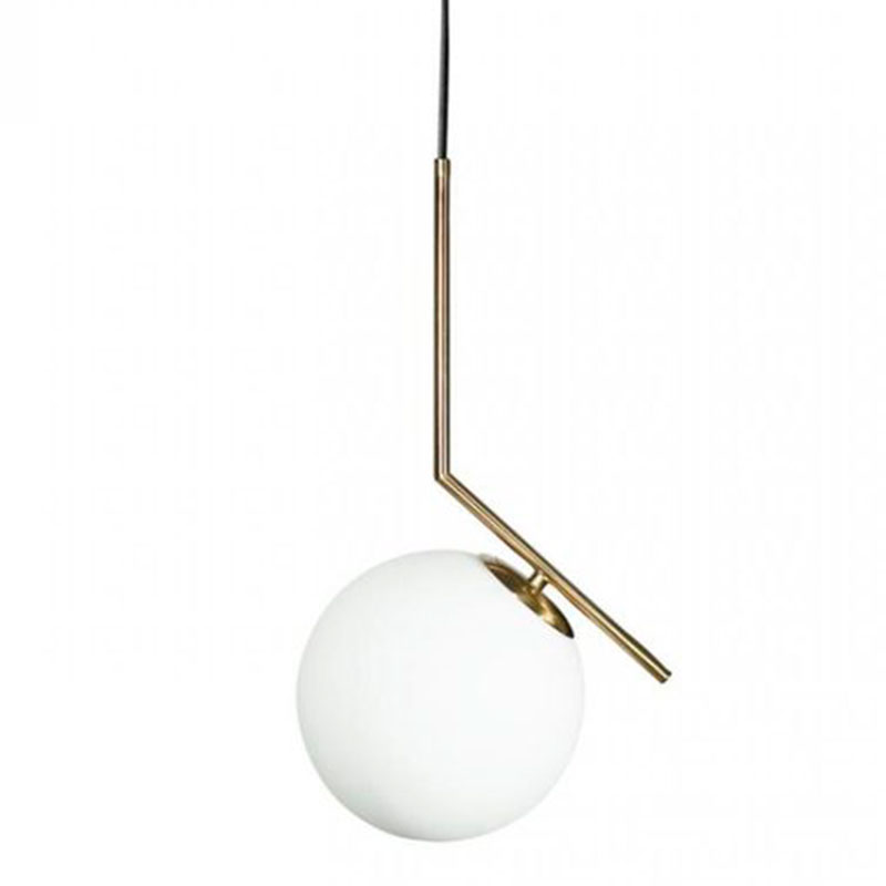 Светильник подвесной Flos IC Lighting Gold Pendant Lamp Золотой Белый Светильник подвесной Flos IC Lighting Gold Pendant Lamp Золотой Белый в Брянске | Loft Concept