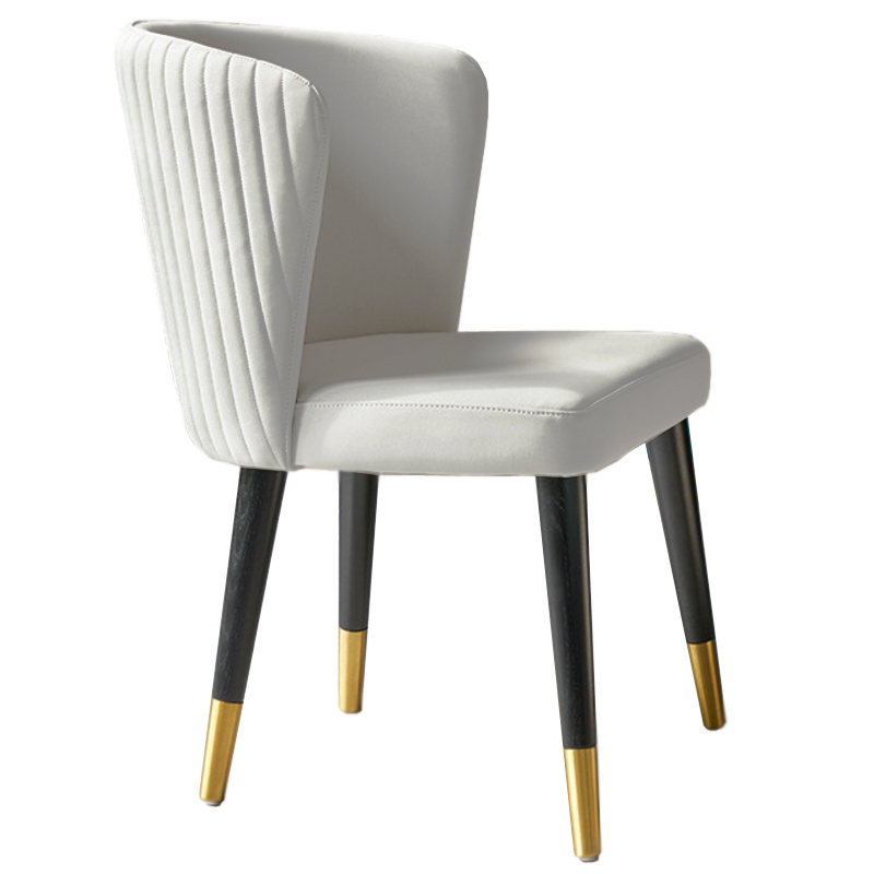 Стул Chair Wide Back белый Белый Латунь Стул Chair Wide Back белый Белый Латунь в Брянске | Loft Concept