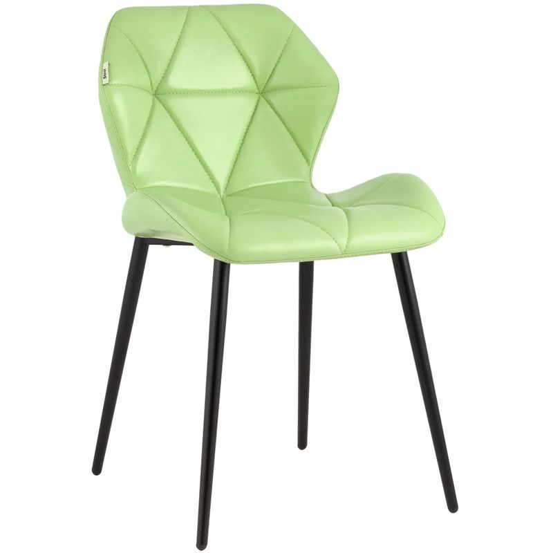 Стул Jeroen II Chair Экокожа Зеленый Лайм Лайм Черный Стул Jeroen II Chair Экокожа Зеленый Лайм Лайм Черный в Брянске | Loft Concept