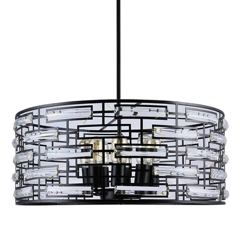 Люстра Metal Coil chandelier 60 Черный Люстра Metal Coil chandelier 60 Черный в Брянске | Loft Concept