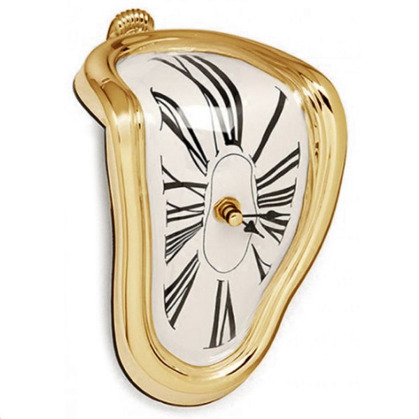 Часы Salvador Dali Soft Clock Gold Золотой Черный Часы Salvador Dali Soft Clock Gold Золотой Черный в Брянске | Loft Concept