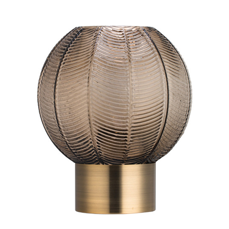 Ваза Vase Golden Throat Ball Gray Серый Глянцевое золото Ваза Vase Golden Throat Ball Gray Серый Глянцевое золото в Брянске | Loft Concept
