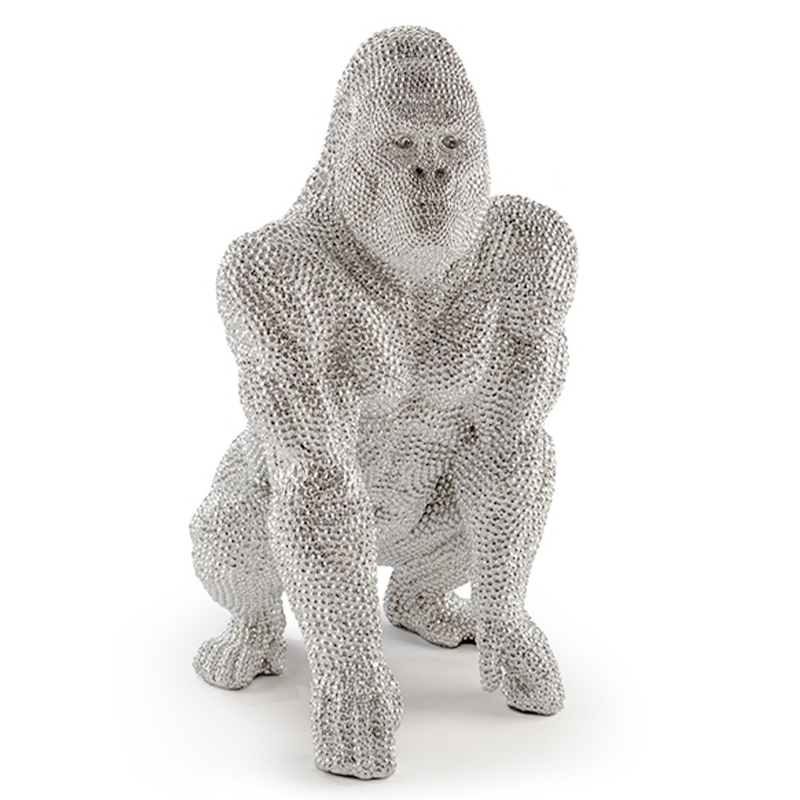 Статуэтка Gorilla Silver Серебряный Статуэтка Gorilla Silver Серебряный в Брянске | Loft Concept