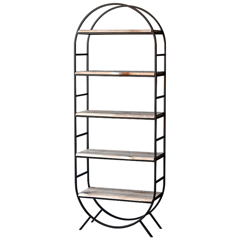 Стеллаж Lain Industrial Metal Rust Rack Черный Древесина Стеллаж Lain Industrial Metal Rust Rack Черный Древесина в Брянске | Loft Concept